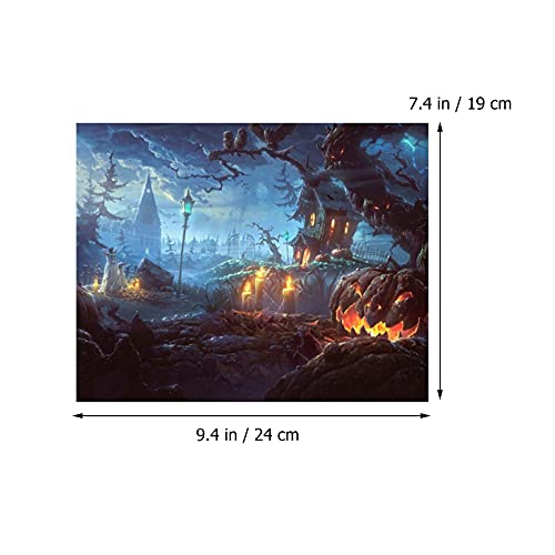 Mobestech Horror Resina Pedrinhas DIY Pintura Do Fundo Da Foto Cenário Assustador Do Dia Das Bruxas