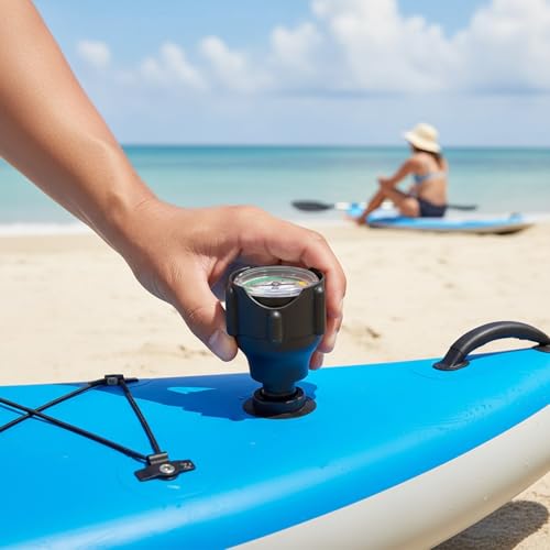 Dranvosk Air Pressure Gauge for Inflatable Kayak Boat & Surfboard Pump, 0-30 PSI High-Accuracy Barometer,Essential Inflatable Boat Accessories