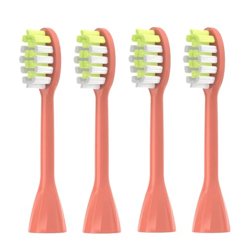 交換用歯ブラシヘッド 4個パック、 電動歯ブラシヘッド HY1100 HY1200 BH1022 対応(Miami coral)