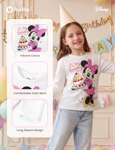 Image of Disney Kids Birthday Shirts 2-9Y, Cute Graphic Tees, Birthday Party Outfit