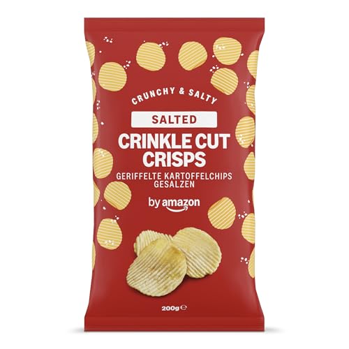 by Amazon Geriffelte Kartoffelchips Gesalzen, 200g