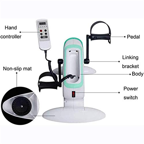 Image of Portable Pedal Exercise Electric Pedal Exerciser for Elderly, Portable Fitness Bike for Arm /Leg Exercise Bike Mini Cycling Trainer Rehabilitation Maine