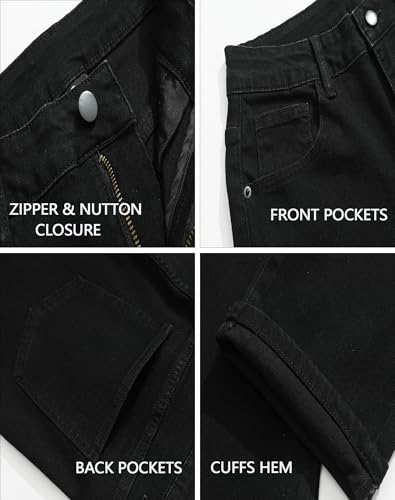 Men's Classic Straight Stretch Jean Relaxed Fit Comfort Flex Waist Jeans Breathable Denim Pants4