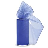 Expo Glitter Tulle Spool of 25-Yard, Royal Blue
