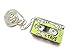 Miniblings Kassette Kette Halskette 80cm DJ Musik Musiker Tape Mixtape grün 50mm - Handmade Modeschmuck - Kugelkette versilbert