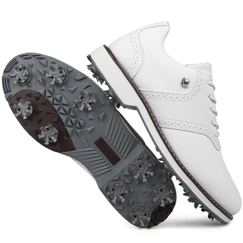 Zapatillas de deporte para golf de hombre NGARY impermeables con clavos estables 3