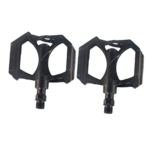 Toyvian 1 Pair Aluminum Alloy Platform Pedals Nonslip Flat Mountain Bike Pedals for Outdoor Cycling Durable Lightweight for Cross Folding Road and