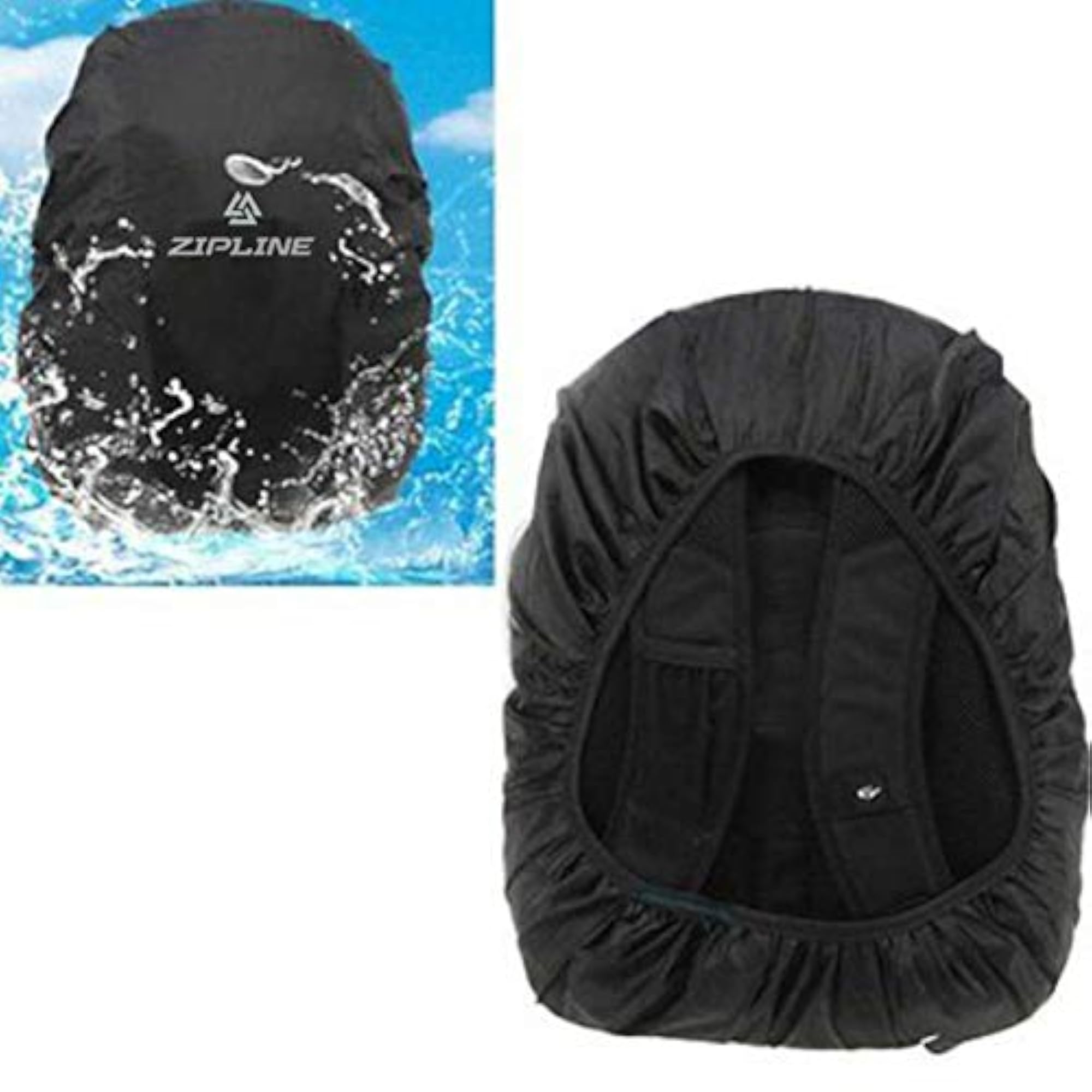 Rain & Dust Nylon Foldable Waterproof Cover, Black