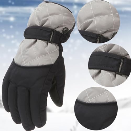 Generisch Guantes de esquí para niños, resistentes al viento, impermeables, guantes de nieve, guantes cálidos de invierno para niños y niñas, guantes infantiles para esquí, snowboard - imagen 4