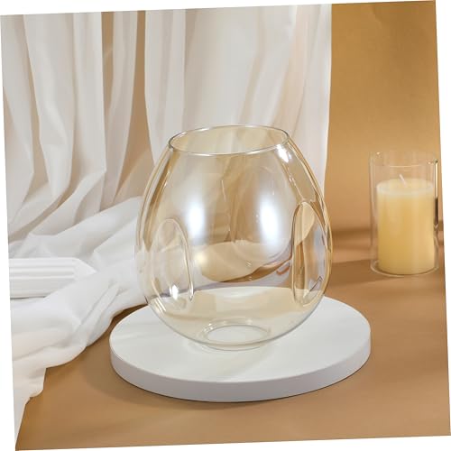 Image of Housoutil Glass Globe Lamp Shade Clear Glass Shade Ball Lamp Cover Replacement Lampshade for Ceiling Pendant Wall Sconce Light