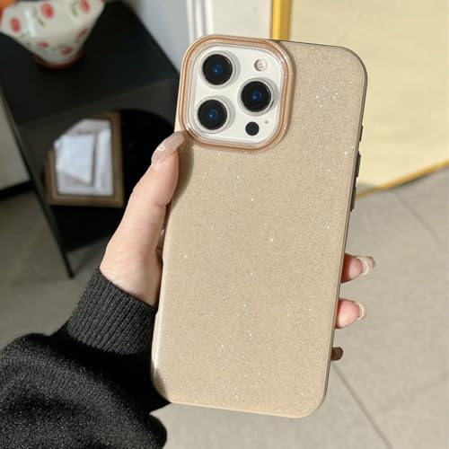 Coque antichoc pour iPhone 16 avec protection objectif paillettes