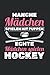 Manche Mädchen Spielen Mit Puppen Echte Mädchen Spielen Hockey: Eishockey Notizbuch, Hockey Geschenkidee für den Eishockeyspieler (Liniert, 120 Seiten, ca. DIN A5)