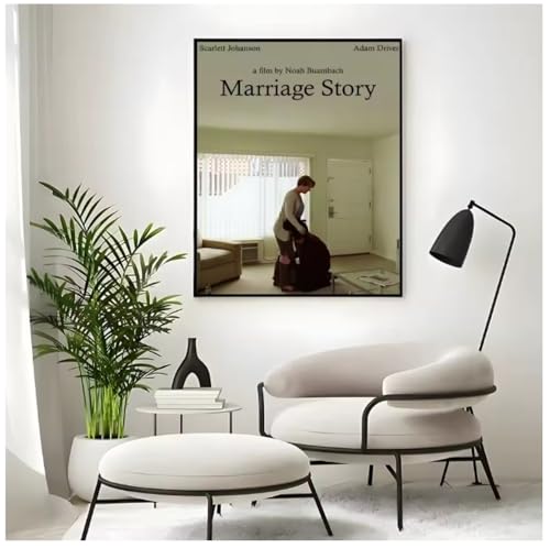 Marriage Story Poster Toile Décoration Salon Salon Moderne 50x70 cm MZOwallpaper