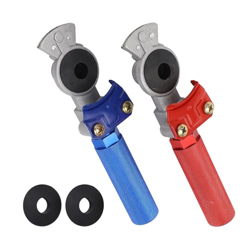 Manos alegres para semirremolque Kikumi, acoples de aluminio rojo y negro