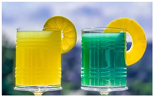 Topkapi Tiki Tincan Frieder XL - Juego de 4 vasos de piña colada, vasos de cóctel, mojito, caipirinha, mai tai, vasos largos, aptos para lavavajillas, 360 ml