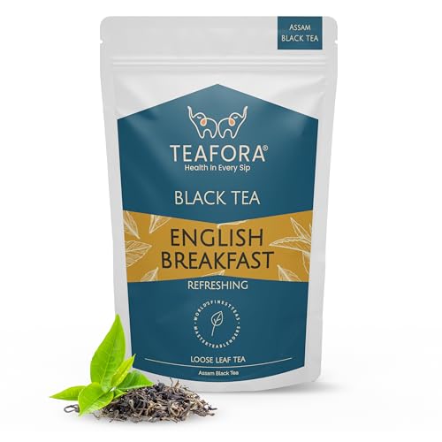 Image of TEAFORA English Breakfast Black Tea | Rich, Robust & Full Bodied Loose Leaf Tea | Refreshing & Aromatic | Freshly Sourced Direct From Origin - 100g
