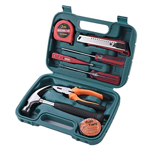 Cheston Hand Tool Kit I 2 Screwdrivers, Cutter, Pliers, Test...