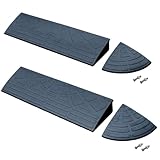 ミナトワークス 段差プレート 10cm段差用 幅90cmストレート2個＋コーナー2個セット (天然合成ゴム使用)