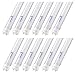 Hyperikon T8 T10 T12 LED Light Tube 4FT, 18W (40W-50W Equiv.), Dual-End Powered, Ballast Bypass, F48T8 Fluorescent Replacement, 2240 Lumens, 5000K, Frosted, Garage, Warehouse, Shop Light (12 Pack)