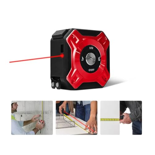 Medidor a Laser Digital Multifuncional Alcance de 50m Vermelha
