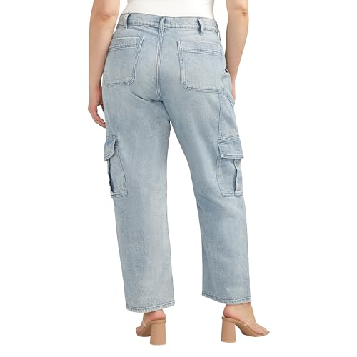 Silver Jeans Co. Women's Denim Utility Cargo Jeans3