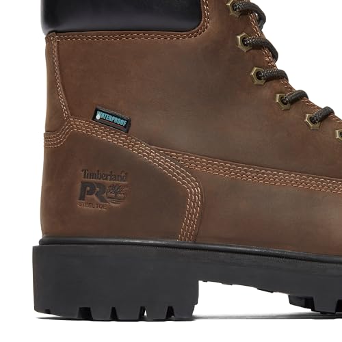Timberland PRO Timberland PRO Men's Direct Attach 6 Inch Soft Toe Insulated Waterproof Industrial Work Boot, Brown-2024 NEW, 8 W