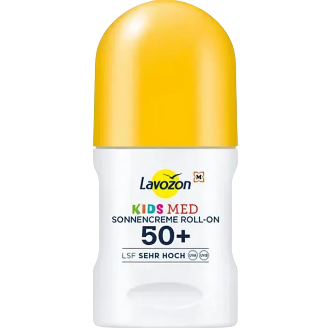 LAVVOZON Sonnencreme Kids MED Roll-On, LSF 50+, 75ml, wasserfest, 4 Er