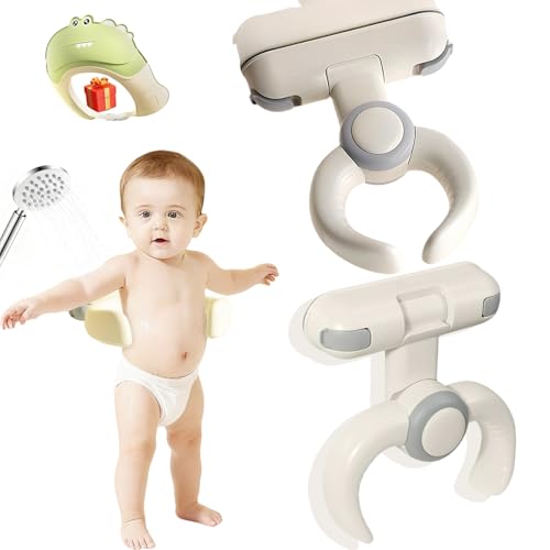 Image of Baby Bath Stand Helper Baby Shower Stand - Easy Install Foldable Shower Station for Infants & Toddlers, Toddler Shower Stand for 6-36 Months