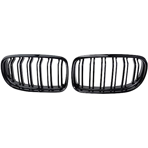 Rejilla delantera para coche Serie 3 E90 E91 2009-2012 con rejilla estirada de doble listón