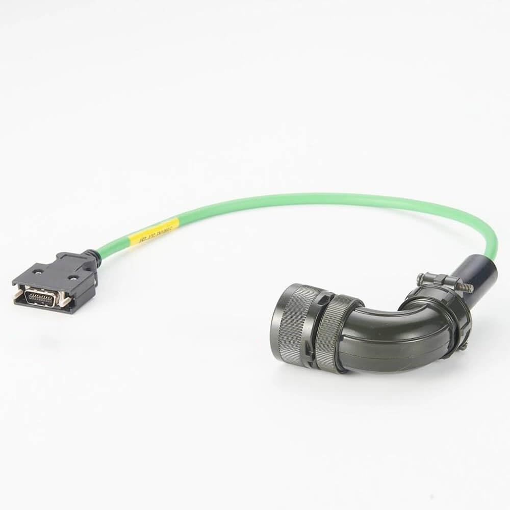 Elecbee Ms3108A20-29S 17 broches vers connecteur mâle SCSI HPCN 20 broches droit avec câble de codage servo B2 0,5 m