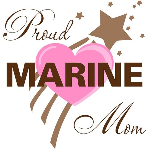 Taza de cerámica 11 oz con diseño Proud Marine Mom miniatura 2