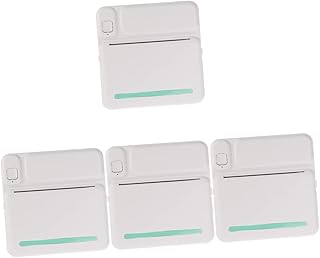 Operitacx 4 Sets Wrong Title Printer Portable Photo Printers Students Question Printer Mobile Pocket Printer Wireless Thermal Label Printer Small Label Printer Portable Label Maker Candle