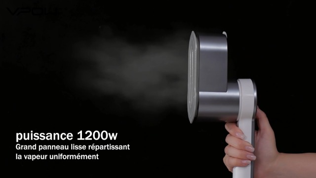 Fer à Repasser Vertical Vapeur Portable 1400W - Réservoir 350ml Pour Détacher Vêtements Rapide Sans Table - 7