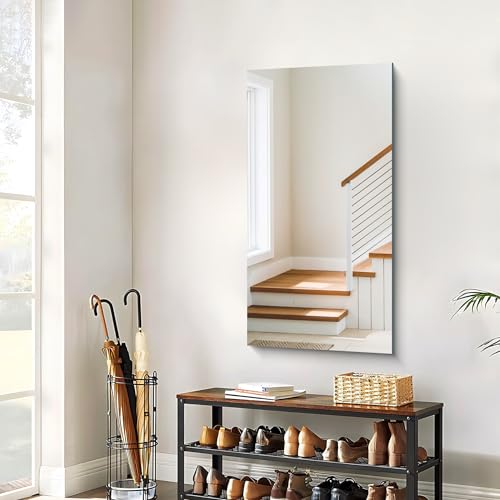 CILIBER Frameless Mirror, 24x48 inch Bathroom Mirrors for Wall, Upgraded Shatterproof Vanity Mirror Over Sink with Polished Edge for Bathroom,Bedroom,Living Room and Entryway by CILIBER - Image 8