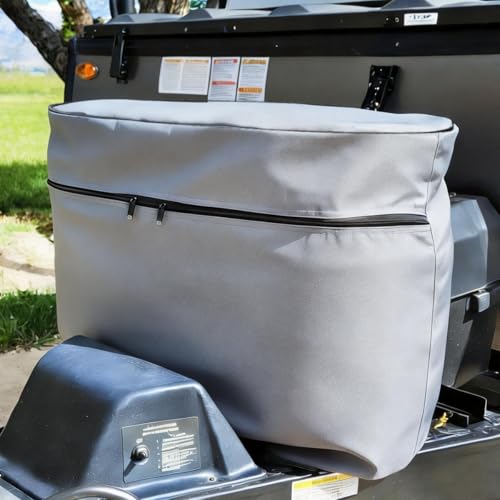 Camper Propane Tank Cover RV Propane Tank Cover for Travel Trailer Double 20lb (Grey)