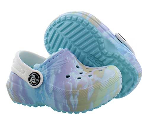 Image of Crocs Cloud Lined Clog Baby Boys Shoes Size 10, Color: Multi-Colored /Blue-Multi-Colored
