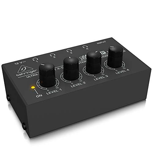 Behringer MICROAMP HA400 Ultra-Compact 4 Channel Stereo Headphone Amplifier