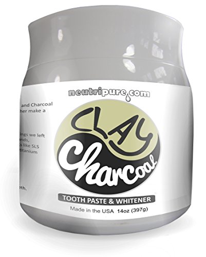 All Natural Teeth Whitening and Toothpaste, Coconut Activated Charcoal and Bentonite Clay Formula