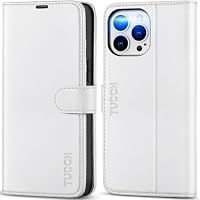 TUCCH Funda Cuero para iPhone 14 Pro MAX 6,7 2022, Blanco | Bloqueo RFID, Cáscara TPU, Ranura para Tarjeta, Soporte Plegable, Tipo Libro TUCCH Funda Cuero para iPhone 14 Pro MAX 6,7 2022, Blanco | Bloqueo RFID, Cáscara TPU, Ranura para Tarjeta, Soporte Plegable, Tipo Libro