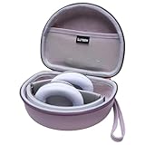 Headphone Case Compatible with Beats Studio Pro/Solo 4 / Studio 3 / Solo 3 / Picun B8 / BERIBES/JLab JBuds Lux ANC Wireless Bluetooth Noise Cancelling Headphones, PU Purple(Case Only)