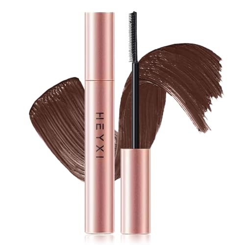 Brown Mascara, Volumizing and Lengthening Mascara With Fine Tooth Comb Brush, No Clumping or Flaking, Waterproof (#02)