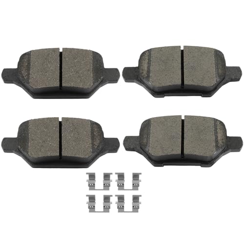 Image of SCITOO D2168 Rear Ceramic Brake Pads Sets w /Hardware Replacement For Buick For Encore 2018-2022,For Chevrolet For Trax 2018-2022