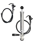 PERA Beer Party Pump Picnic Keg Tap, D System Beer Keg Pump 8 inch, with Extra Picnic Beer Line for...