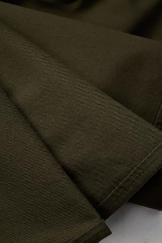 Image of SNITCH Men Casual Trousers| Baggy Fit Mid Rise Solid Plain Front Style | Breathable Cotton Blend & Lightweight Linen Fabric for Summer & Everyday Outings