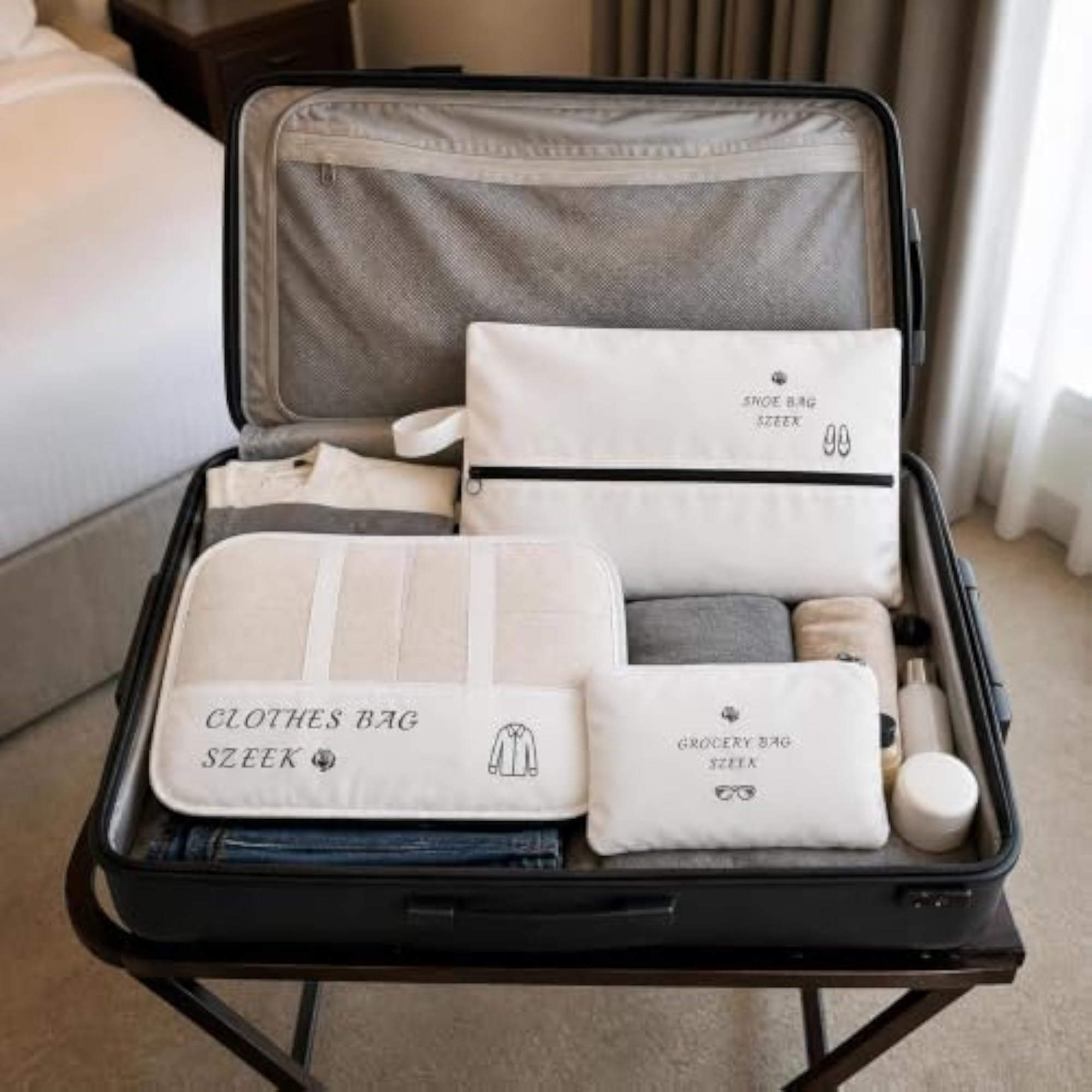 Travel Packing Cubes Set of 7 for Business Trips