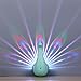 Edelin LED Night Light, Peacock Wall Light, Originality Modern Decorative Lighting Bedroom Projection lamp (Green)