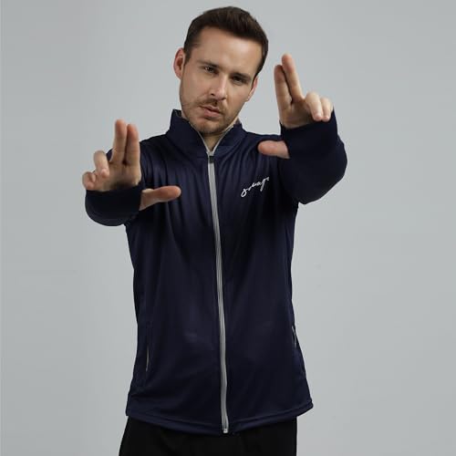 Image of BE SAVAGE Sunscreen Jacket With UPF 50+ Summer Jacket lightweight Jackets For Men Biker Jackets For Men Zipper Jacket