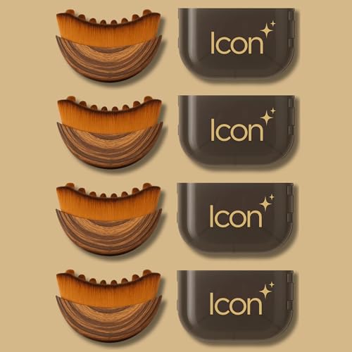 ICON Lymphatic Contour Brush for Face 4 Pack