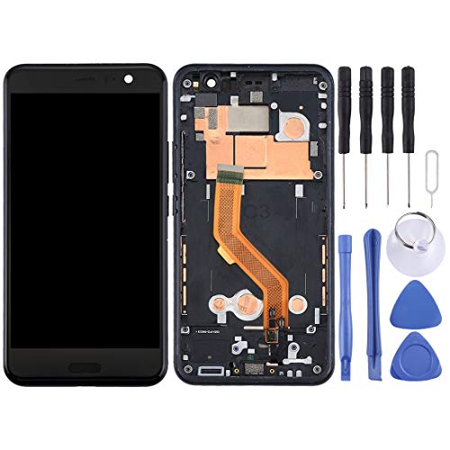 Écran tactile pour HTC U11 avec cadre noir bloc complet de remplacement haute définition