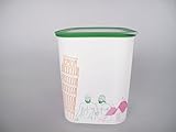 Original Tupperware TUPPERWARE Quadro 2,1 L weiß grün Italien Antik A152 Vorratsdose Dose Box Ultimo